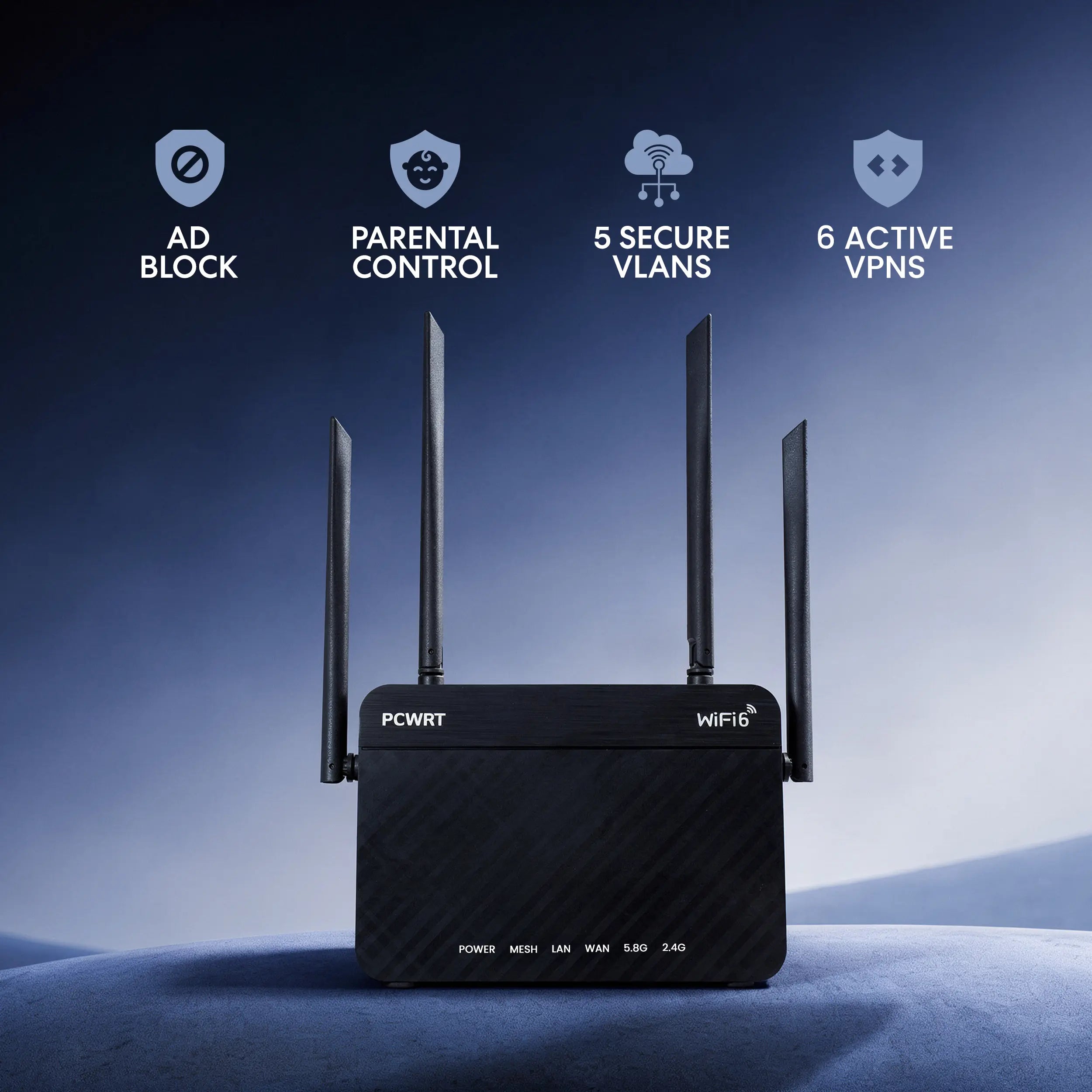 pcWRT Security Router with Parental Controls, VPN, VLAN and Ad block ...