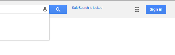 Locked Safe Search