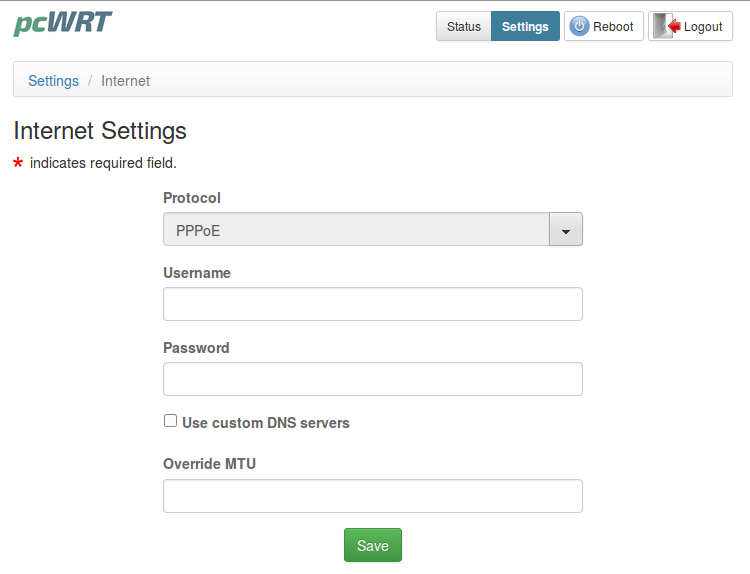 Internet - DHCP