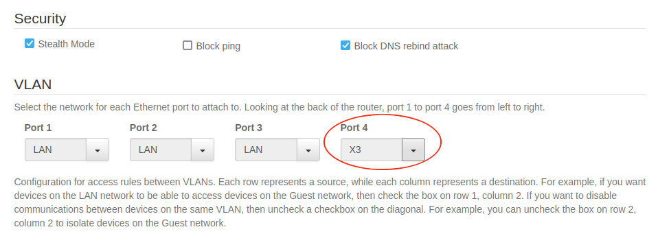 Add Port 4 to X3 VLAN