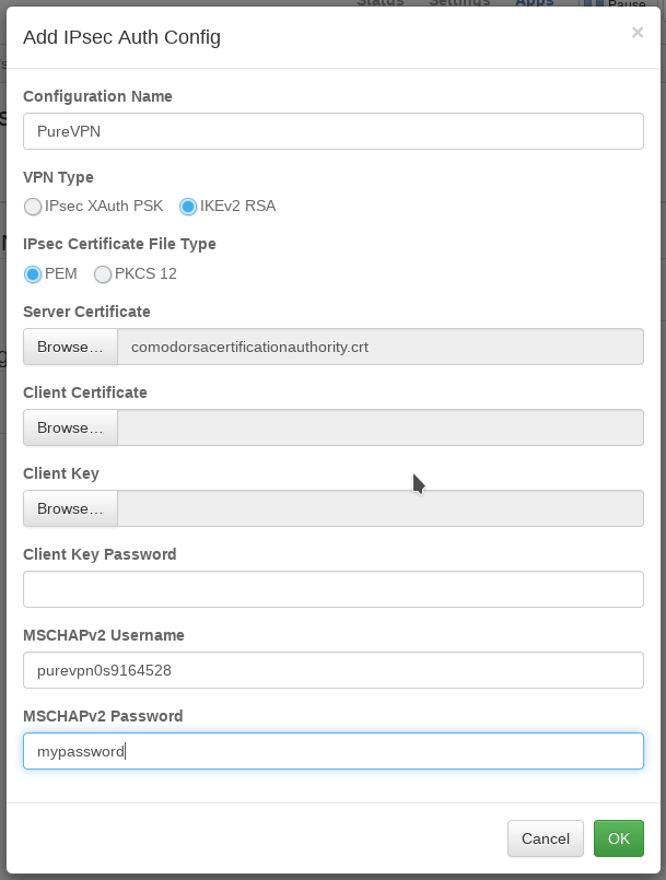 How to PureVPN on the pcWRT router (IKEv2) – pcWRT