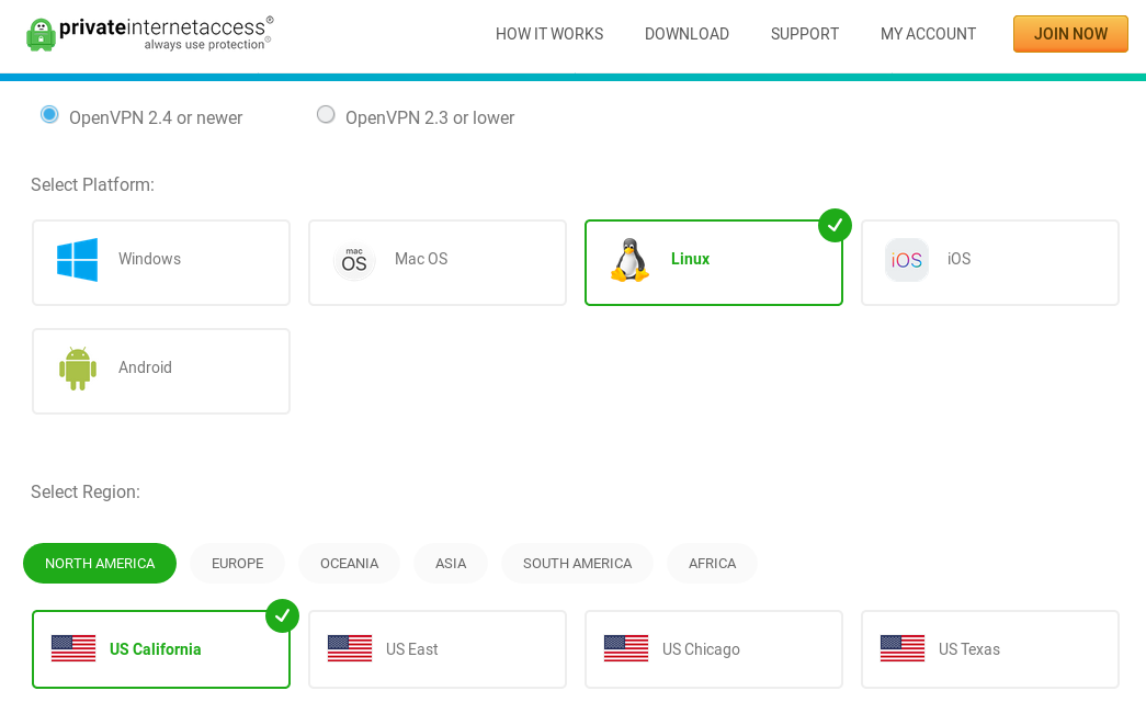 Hvordan bruker jeg OpenVPN med privat internettilgang?